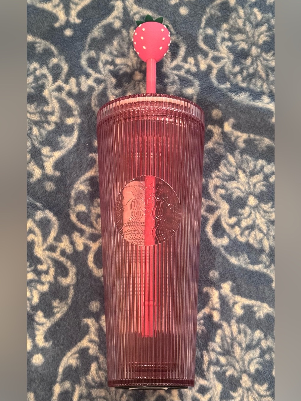 New NWT Starbucks Pink Drink Venti 2026 LIMITED Strawberry Topper 24oz Cup